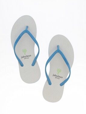 Women's Blue Strap Flip Flop Sandals